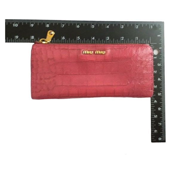 Miu Miu Pink Leather Wallet Luxury Authentic - Picture 6 of 8